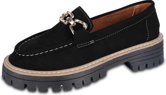 Generic Womens Loafers Shoes Platform Chunky Penny Loafer Lug Sole Comfortable Slip On Work Office Business Casual Dress Shoes