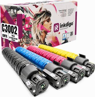 OEM Toner Inkdigo 841651-841652 Compatibile Con Ricoh Aficio Mpc3002 Mpc3502, Certificato T&uuml;v