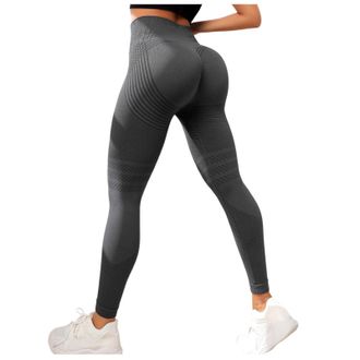 Generic Cellumove 3D Leggings Womens Anti Cellulite Compression Leggings High Waist Push Up Yoga Trousers with Abdominal Control Opaque Figure Shaping Booty L
