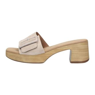 Gabor Schoenen, Dames, Beige, 40 EU, Su&egrave;de, Beige Su&egrave;de Trendy Zomer Muiltjes