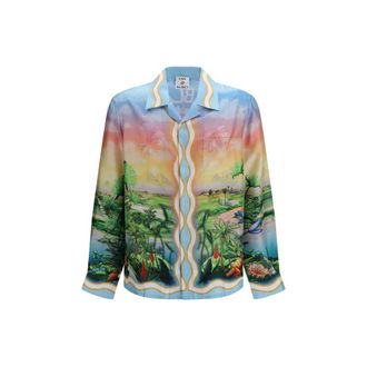 Casablanca Silk Pattern Mens Shirt