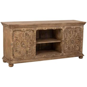 Wanderlust Deco Aparador de madera marr&oacute;n 165x45x76