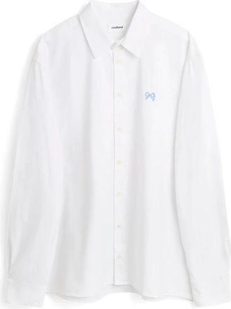 Soulland VIT Button Down Oxford Shirt - Heren - Zakelijke Overhemden - Wit - L/Xl - Katoen - Overhemden