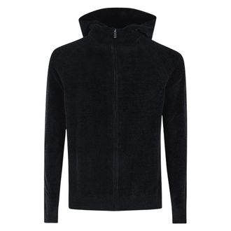 Roberto Ricci Design Jersey de punto con media cremallera de terciopelo - Sweatshirts & Hoodies - Hombre - Negro - 2XL