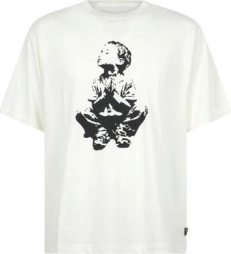 John Richmond T-shirt - Heren - T-shirts - Wit - L - Katoen - Tops