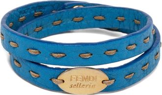 Fendi Bracciale in pelle - Blu