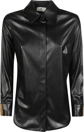 Elisabetta Franchi Mujer, Blusas y Camisas, Negro, Talla: M