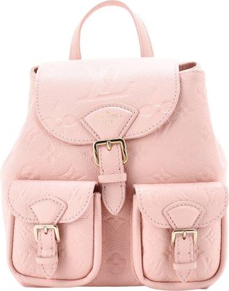 Louis Vuitton Pink Monogram Empreinte Leather Backup Backpack (Authentic Pre- Loved)