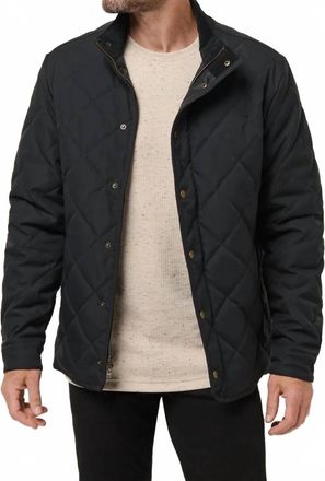 Travis Mathew Highlander Diamond-Quilted Jacket In Black