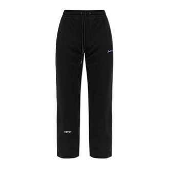 Off-white Heren, Broeken, Zwart, Maat: XS Katoen