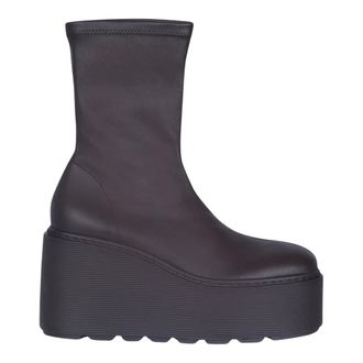 Vic Mati&eacute; Schoenen, Dames, Bruin, 38 1/2 EU, Leer, Stivaletto in pelle