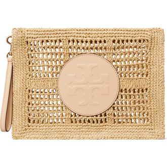 Tory Burch Ella Hand Crochet Wristlet in Natural/natural at Nordstrom