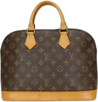 Louis Vuitton Pre-owned Vintage Canvas Handtas - Dames - Vintage Handtas - Bruin - ONE Size - Vintage