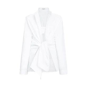 Alaia Shirt Set Cotton Poplin - female - Ala&iuml;a - Shirts - White - 2XS - Blouses & Shirts
