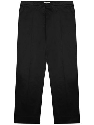 Toteme Cropped Straight Pants With Tailored Fit And Minimalist Design