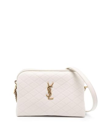 Saint Laurent Gaby quilted-leather crossbody bag - Neutrals