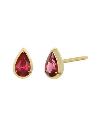 Bony Levy 14K 0.48 Ct. Tw. 2 Garnet Stud Ear Earrings