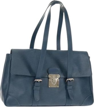 Louis Vuitton Pre-owned Shoulder Bags, female, Blue, Size: ONE SIZE Pre-owned Vintage Leather Shoulder Bag