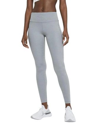 Nike Womens Nike Dri-Fast Grey Leggings - Size: 10
