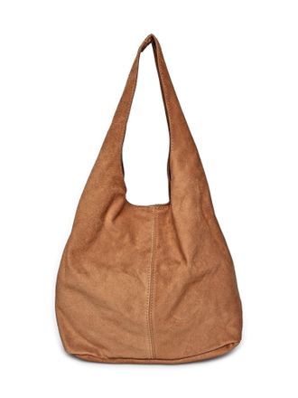Anna Luchini Brown Rundleer Tas