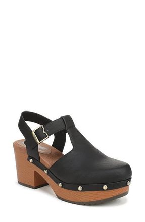Dr. Scholls Classic Day Slingback Platform Clog in Black at Nordstrom, Size 8.5