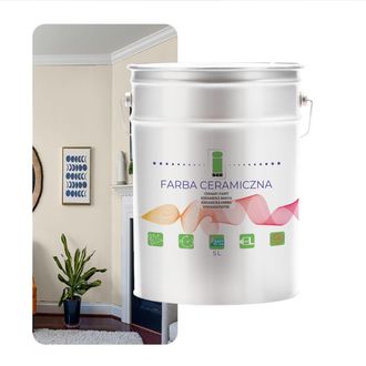 OEM Pintura Cer&aacute;mica Para Paredes, Lavable, Color Crema, 5 L, Tienda De F&aacute;brica