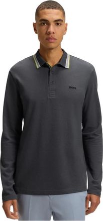 HUGO BOSS Tops, Heren, Grijs, 4Xl, Katoen, Polo Shirts