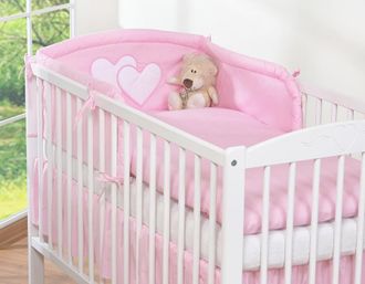 OEM Juego De Ropa De Cama De 3 Piezas 135x100 - Corazones Rosas