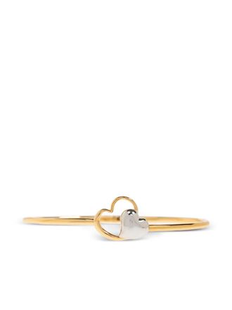 Kate Spade New York heart-shape bracelet - women - Brass/Zirconium - One Size - Gold