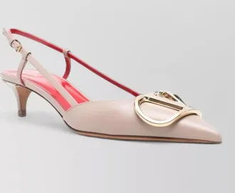Valentino Garavani leather slingback pumps