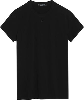 Dolce & Gabbana Korte mouwen ronde hals T-shirt - Heren - T-shirts - Zwart - L - Tops