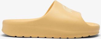 Lacoste Dames Lacoste Serve 2.0 Slippers in Geel