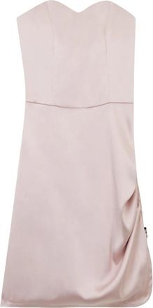 GCDS Jurk met kanten details - Dames - Feestkleedjes - Wit - XL - Polyester - Kleedjes