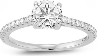 Glaze Jewelry Round Moissanite Ring in Silver at Nordstrom Rack, Size 8