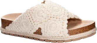 Dirty Laundry Tacoma Crochet Slide White Tacoma-128 Womens