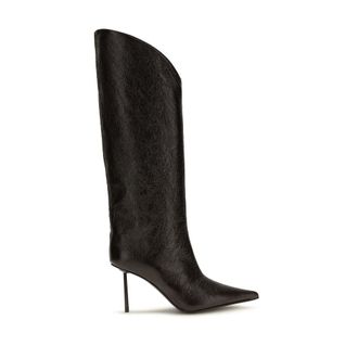 Le Silla Black Calf Leather Bos Taurus High Heel Womens Boots