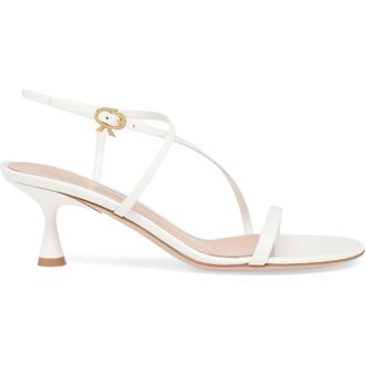 Gianvito Rossi Ascent Sandal 55 in White Calf Leather at Nordstrom, Size 38.5