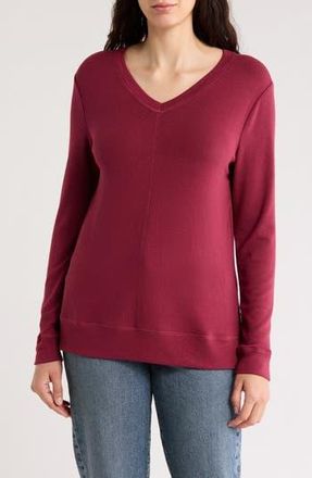 By Design Clover Long Sleeve Tunic T-Shirt in Zinfandel at Nordstrom Rack, Size Large