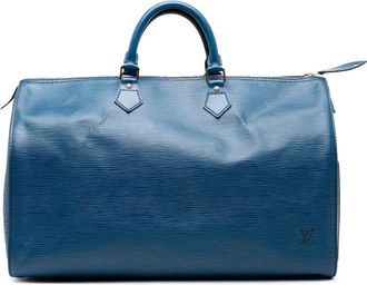 Louis Vuitton 1992 Epi Speedy 40 Boston tas - Blauw