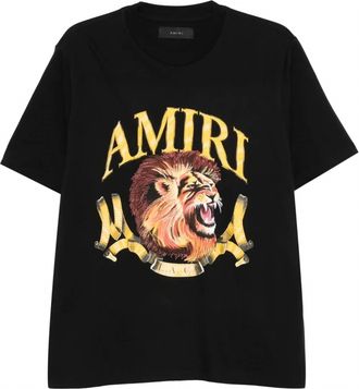 Amiri Mens Lion T-Shirt In Black