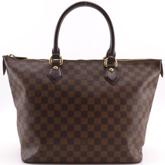 Louis Vuitton Damier Brown Damier Canvas Tote Bag (Pre-Owned)