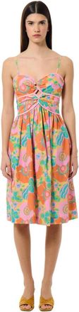 Manoush Katoen Blossom Jurk - Dames - Casual kleedjes - Veelkleurig - L - Katoen - Kleedjes