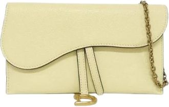 Dior Pre-owned Mini Bags, female, Yellow, Size: ONE SIZE Pre-owned Mini Bag