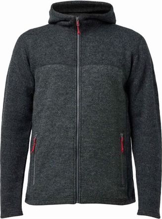 Ivanhoe of Sweden Ron Hood Merinohoodie f&uuml;r Herren | schwarz/grau