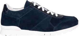 Kiton Sneakers Regular Solid Fatto a mano - Heren - Sneakers - Blauw - 42 1/2 EU - Leer - Schoenen