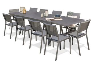 DCB Garden Stockholm - Conjunto De Comedor De Jard&iacute;n 10 Plazas De Aluminio - Dcb Garden