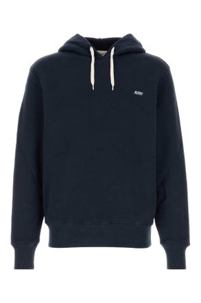 Autry Navy Blue Cotton Sweatshirt