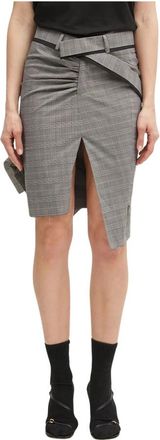 Ottolinger Falda L&aacute;piz Drapeada - Skirts - Mujer - Gris - S