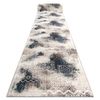 RugsX Rugsx - Alfombra De Pasillo Con Refuerzo De Goma Patchwork Vintage, Beige 100 Cm Beige 100x410 Cm