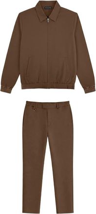 Black Bananas Jumpsuits & Playsuits, Heren, Bruin, L, Polyester, Tech Suit